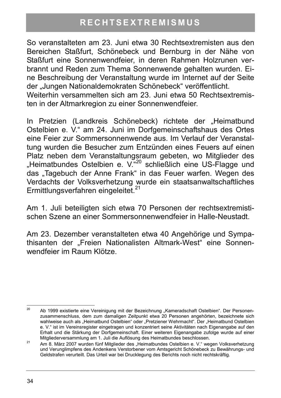 Seite 47 des Verfassungsschutzbericht 2006 Sachsen-Anhalt