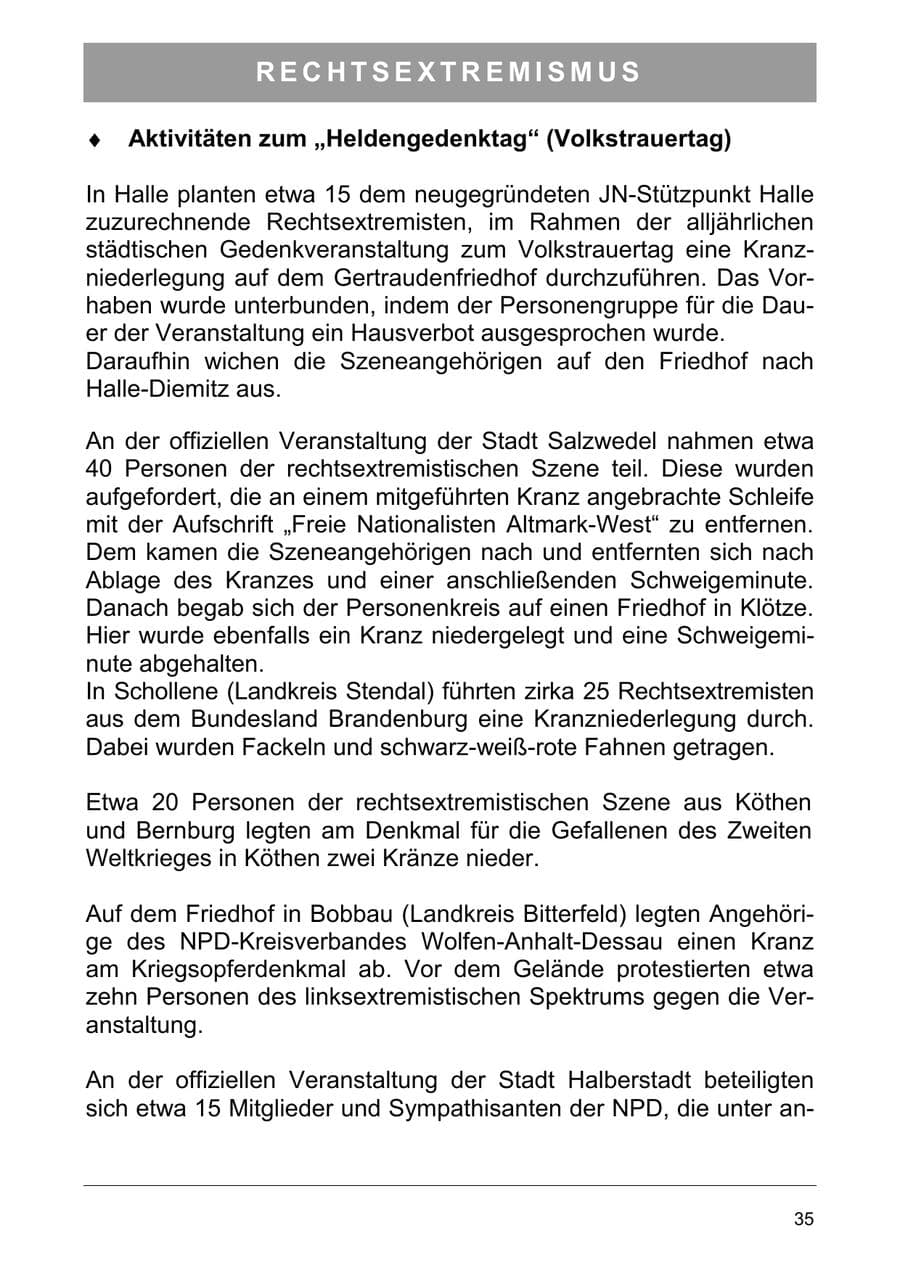 Seite 48 des Verfassungsschutzbericht 2006 Sachsen-Anhalt