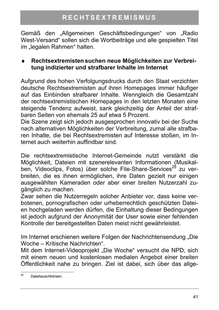 Seite 54 des Verfassungsschutzbericht 2006 Sachsen-Anhalt