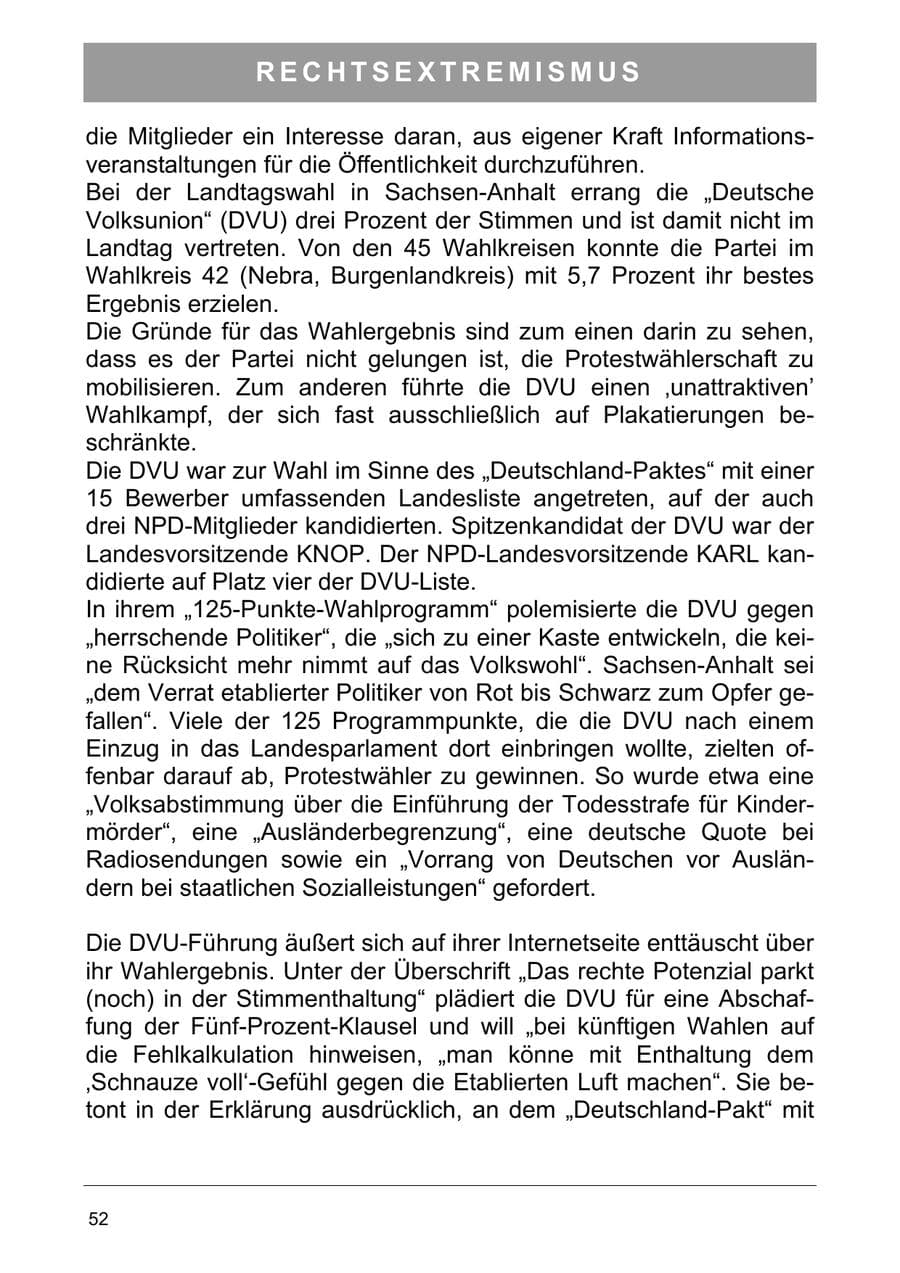 Seite 65 des Verfassungsschutzbericht 2006 Sachsen-Anhalt