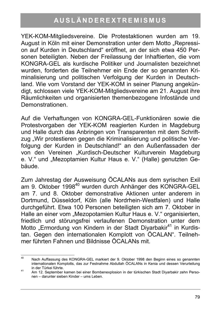 Seite 92 des Verfassungsschutzbericht 2006 Sachsen-Anhalt