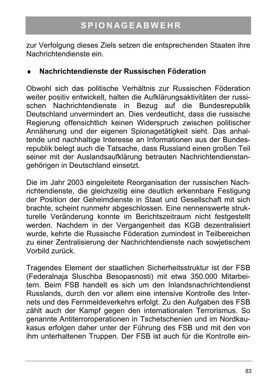 Seite 96 des Verfassungsschutzbericht 2006 Sachsen-Anhalt