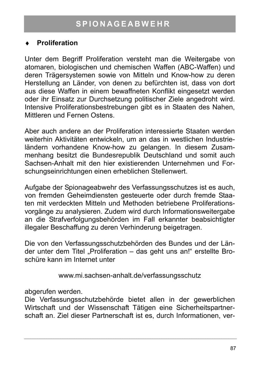 Seite 100 des Verfassungsschutzbericht 2006 Sachsen-Anhalt