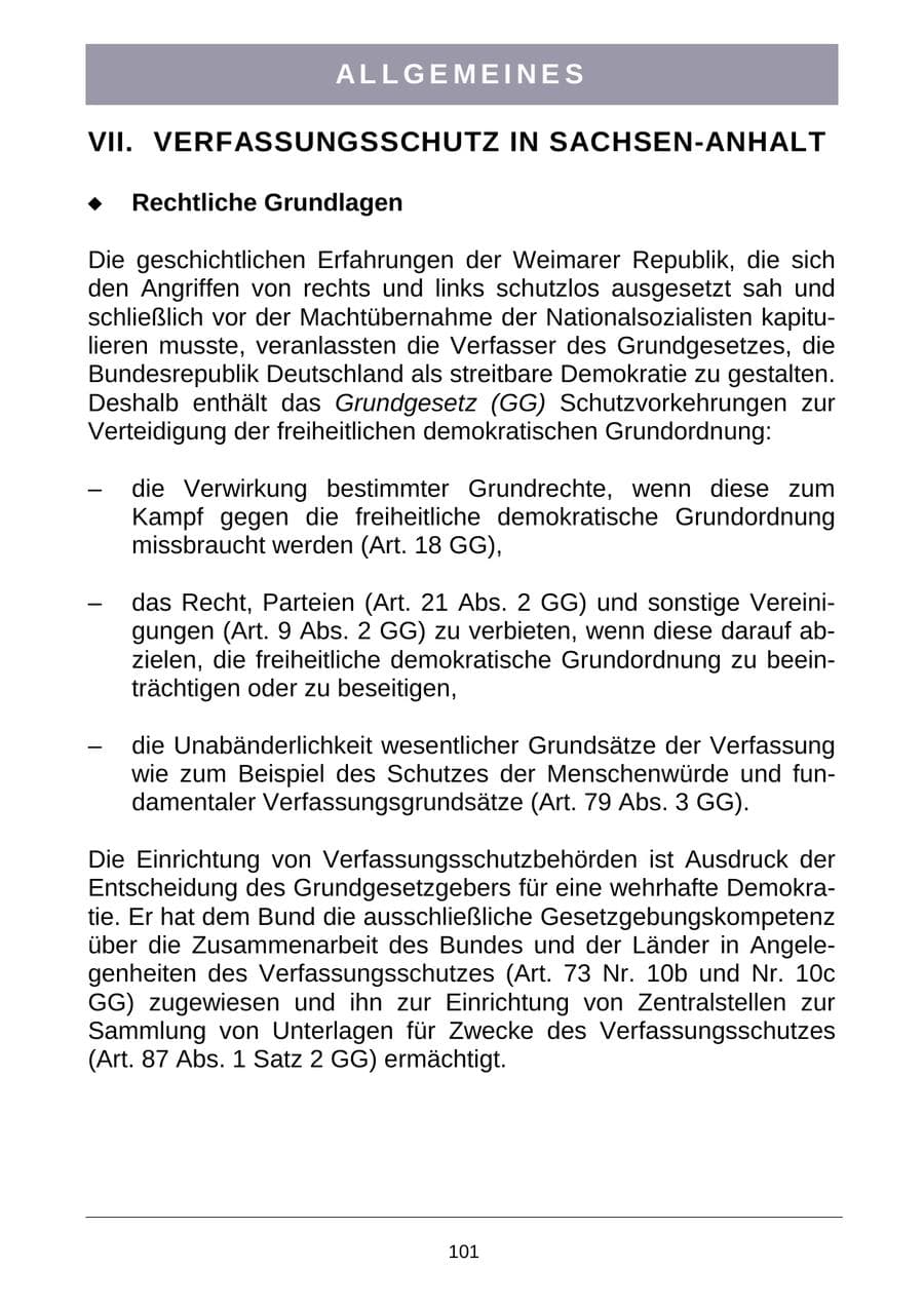 Seite 104 des Verfassungsschutzbericht 2007 Sachsen-Anhalt