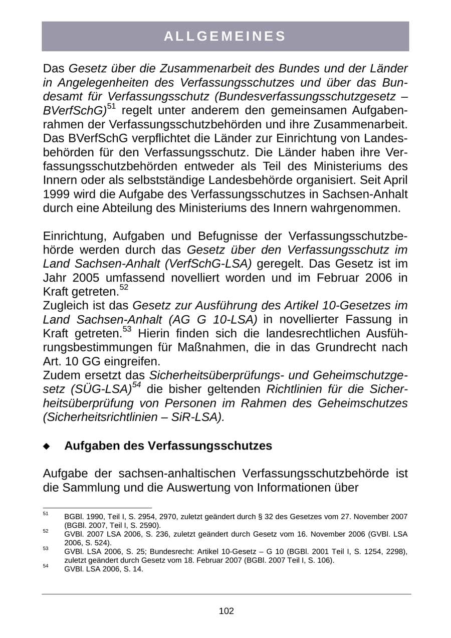 Seite 105 des Verfassungsschutzbericht 2007 Sachsen-Anhalt