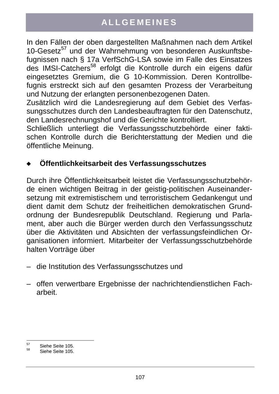 Seite 110 des Verfassungsschutzbericht 2007 Sachsen-Anhalt