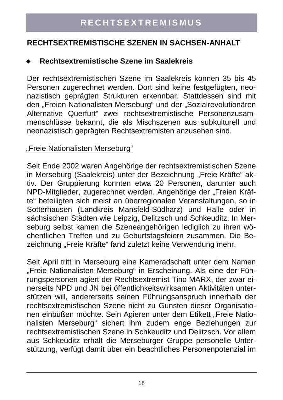 Seite 21 des Verfassungsschutzbericht 2007 Sachsen-Anhalt