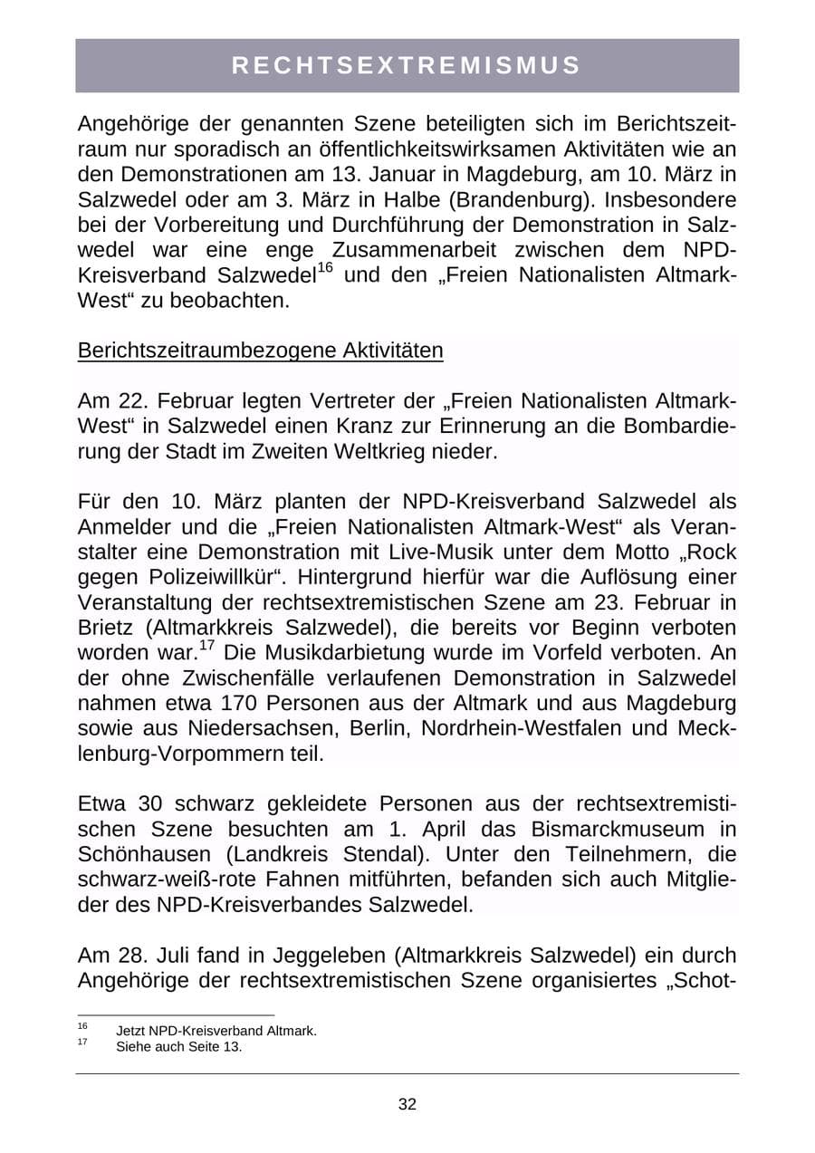 Seite 35 des Verfassungsschutzbericht 2007 Sachsen-Anhalt