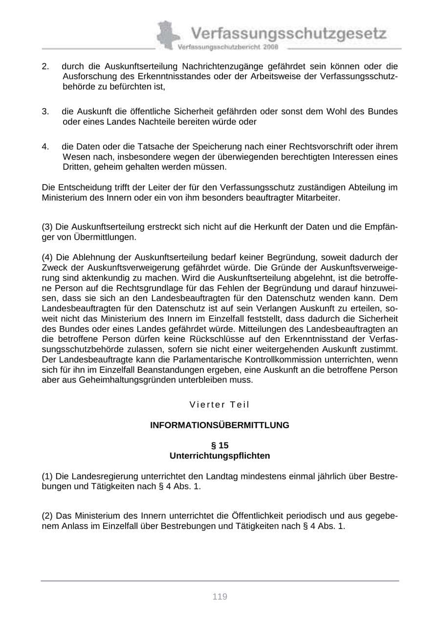 Seite 127 des Verfassungsschutzbericht 2008 Sachsen-Anhalt