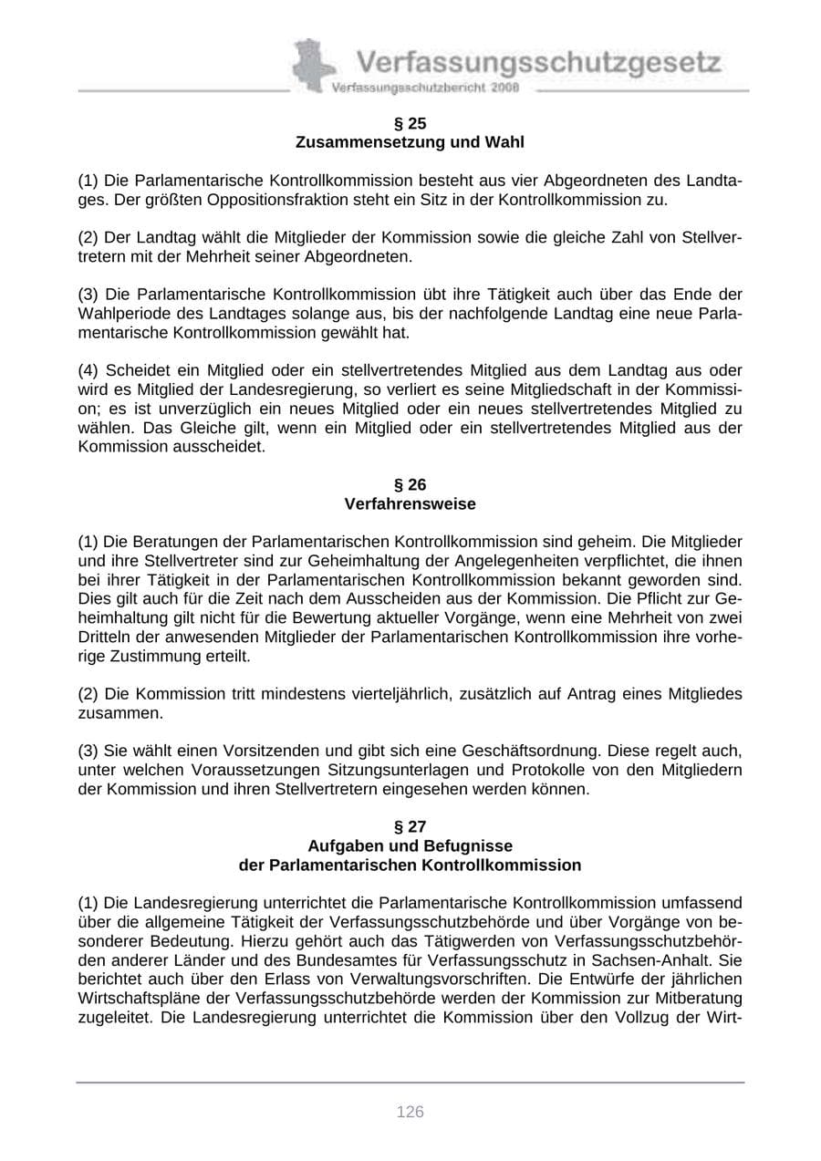 Seite 134 des Verfassungsschutzbericht 2008 Sachsen-Anhalt