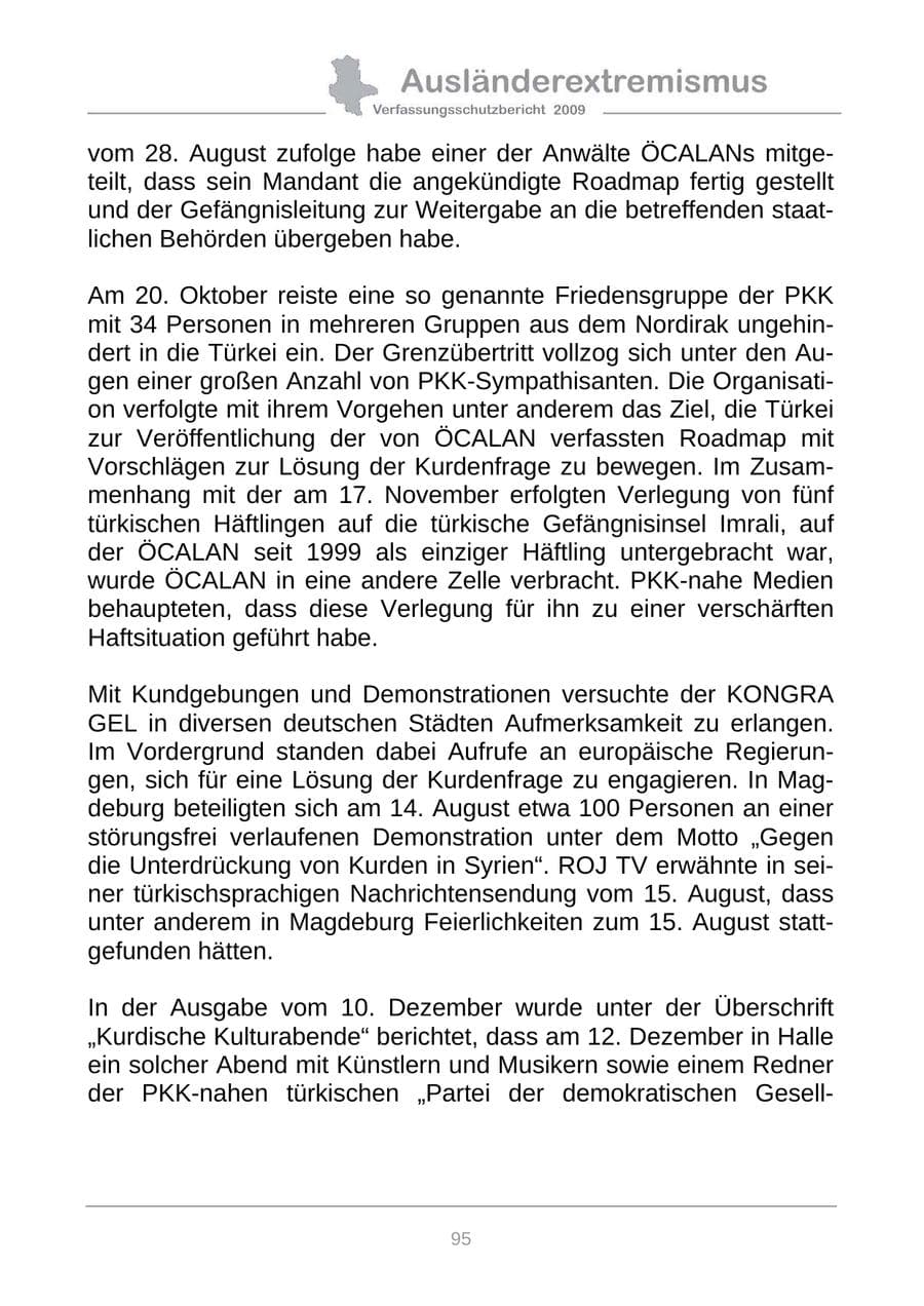 Seite 103 des Verfassungsschutzbericht 2009 Sachsen-Anhalt