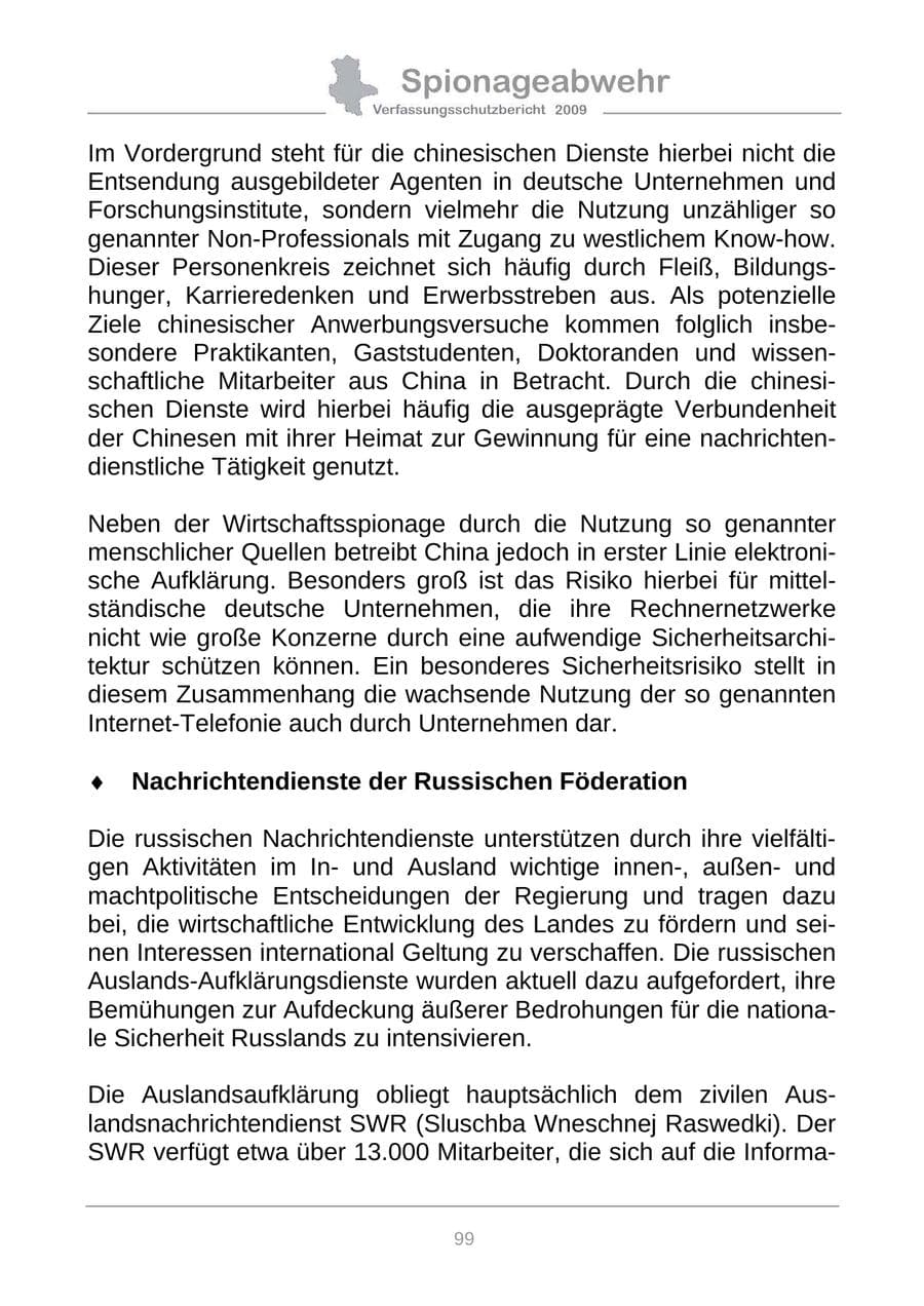 Seite 107 des Verfassungsschutzbericht 2009 Sachsen-Anhalt