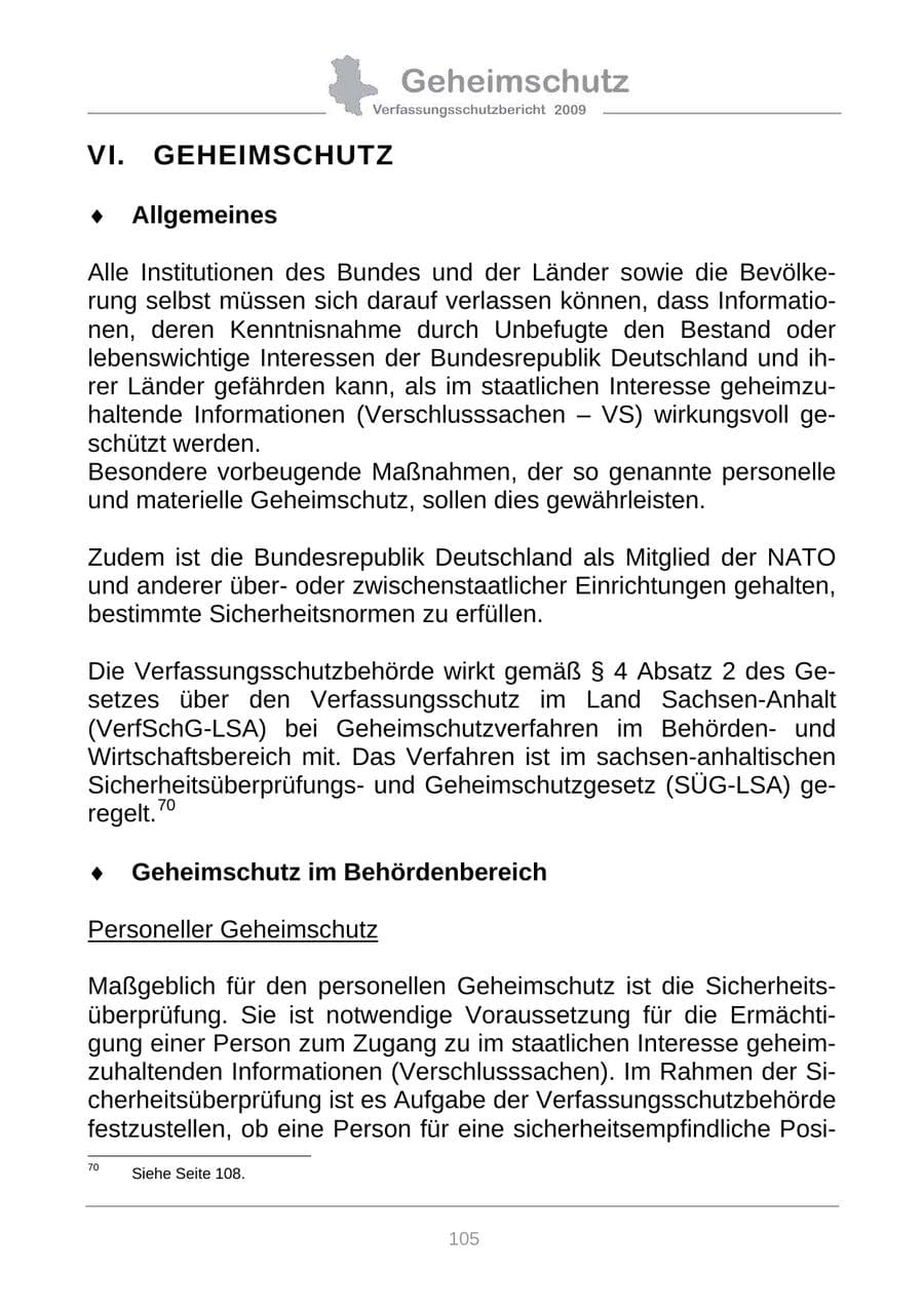 Seite 113 des Verfassungsschutzbericht 2009 Sachsen-Anhalt
