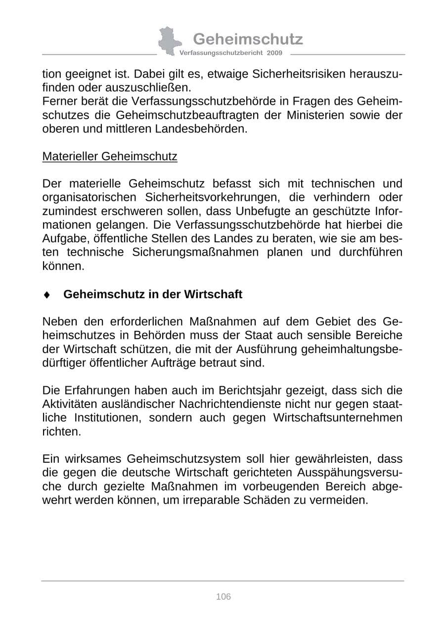 Seite 114 des Verfassungsschutzbericht 2009 Sachsen-Anhalt