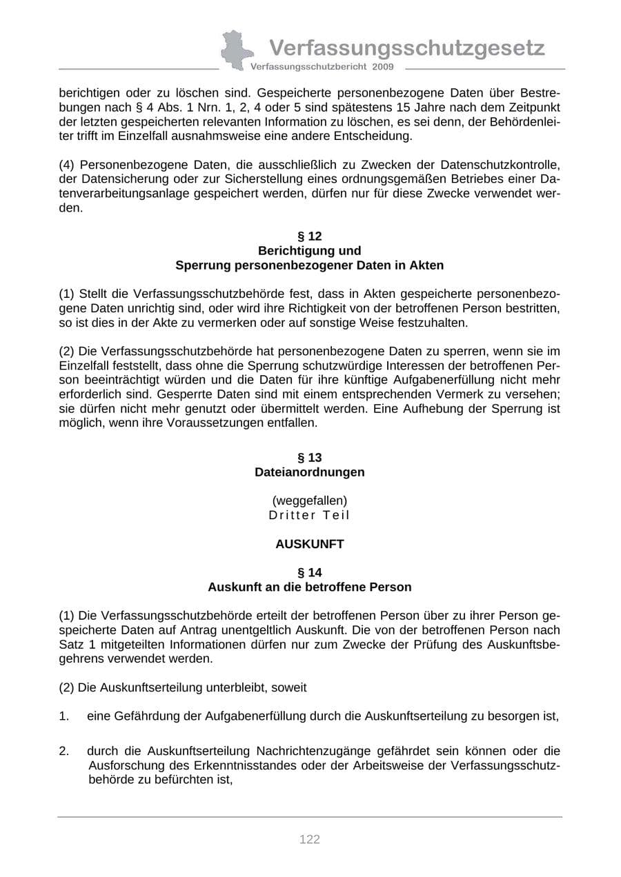 Seite 130 des Verfassungsschutzbericht 2009 Sachsen-Anhalt
