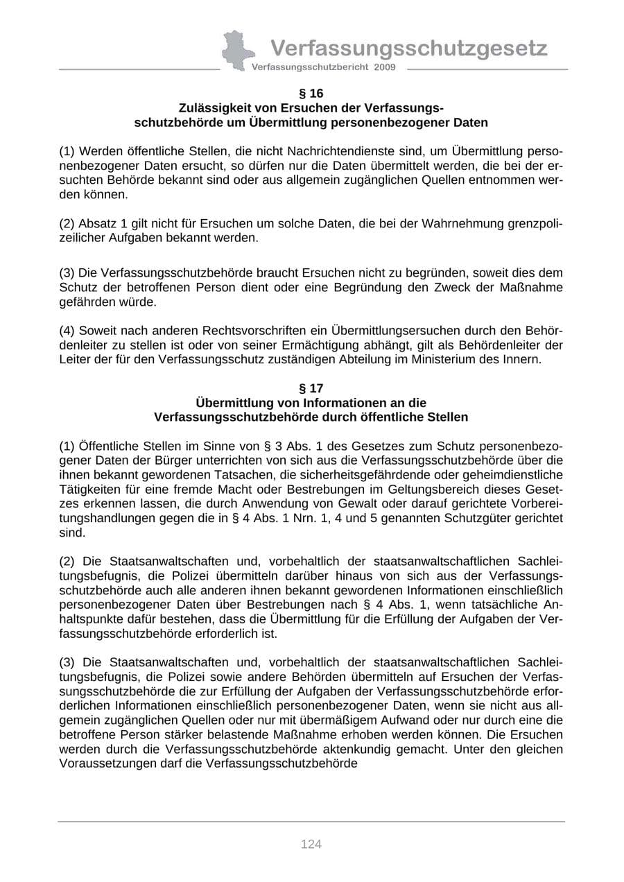 Seite 132 des Verfassungsschutzbericht 2009 Sachsen-Anhalt