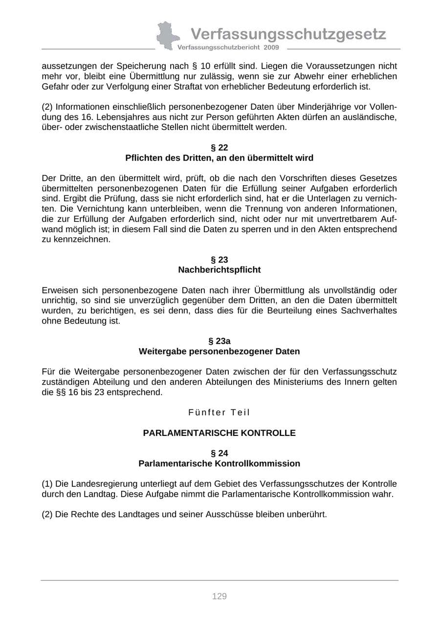 Seite 137 des Verfassungsschutzbericht 2009 Sachsen-Anhalt