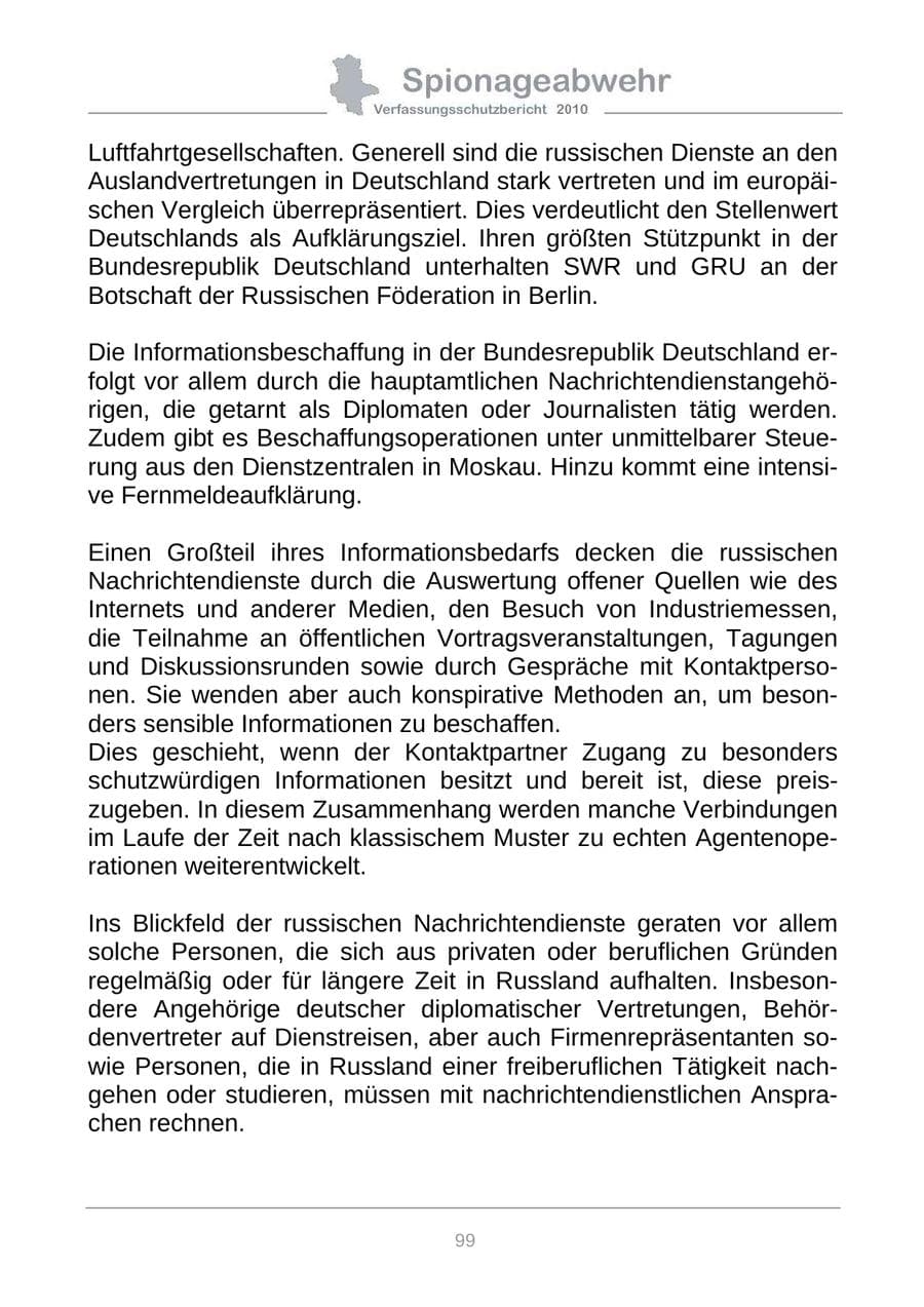 Seite 101 des Verfassungsschutzbericht 2010 Sachsen-Anhalt