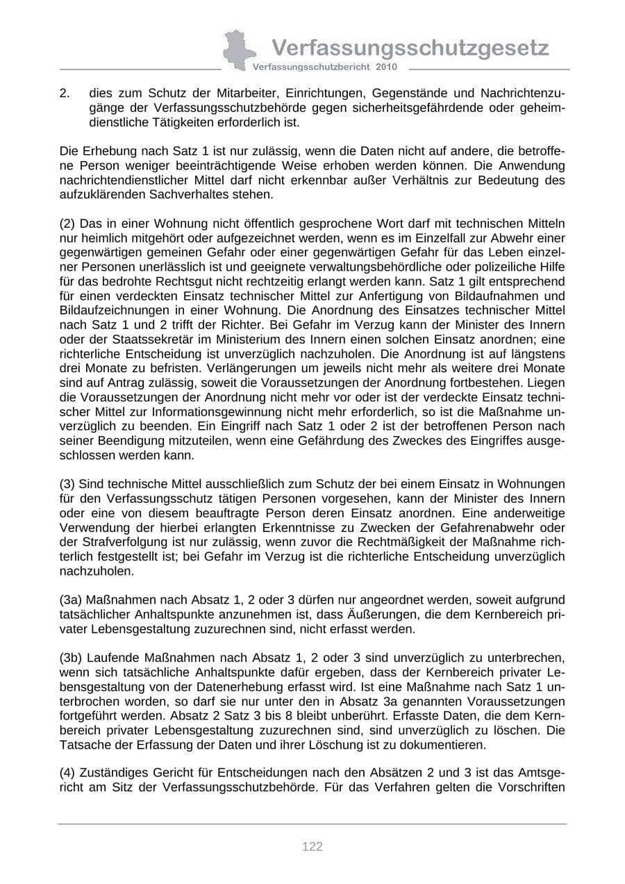 Seite 124 des Verfassungsschutzbericht 2010 Sachsen-Anhalt