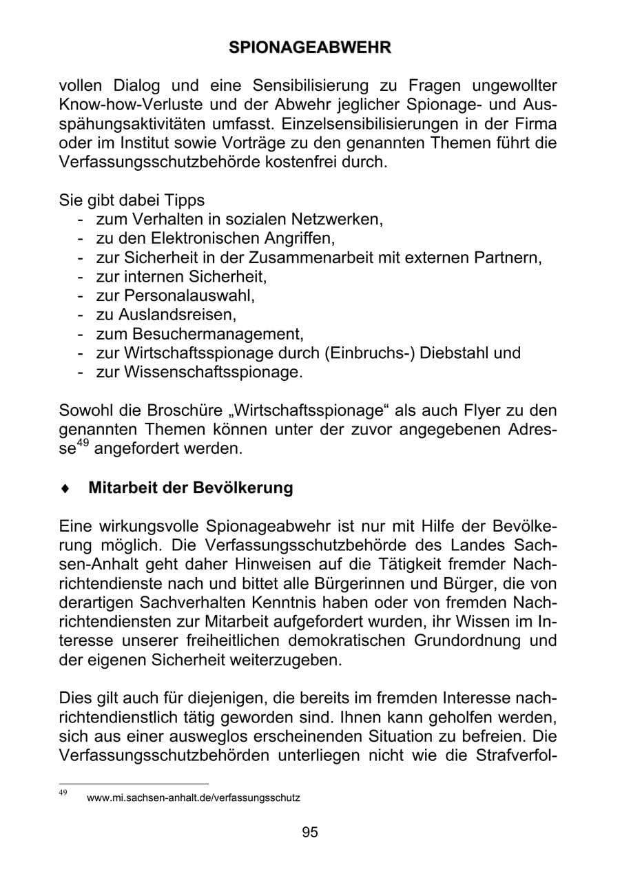 Seite 104 des Verfassungsschutzbericht 2011 Sachsen-Anhalt