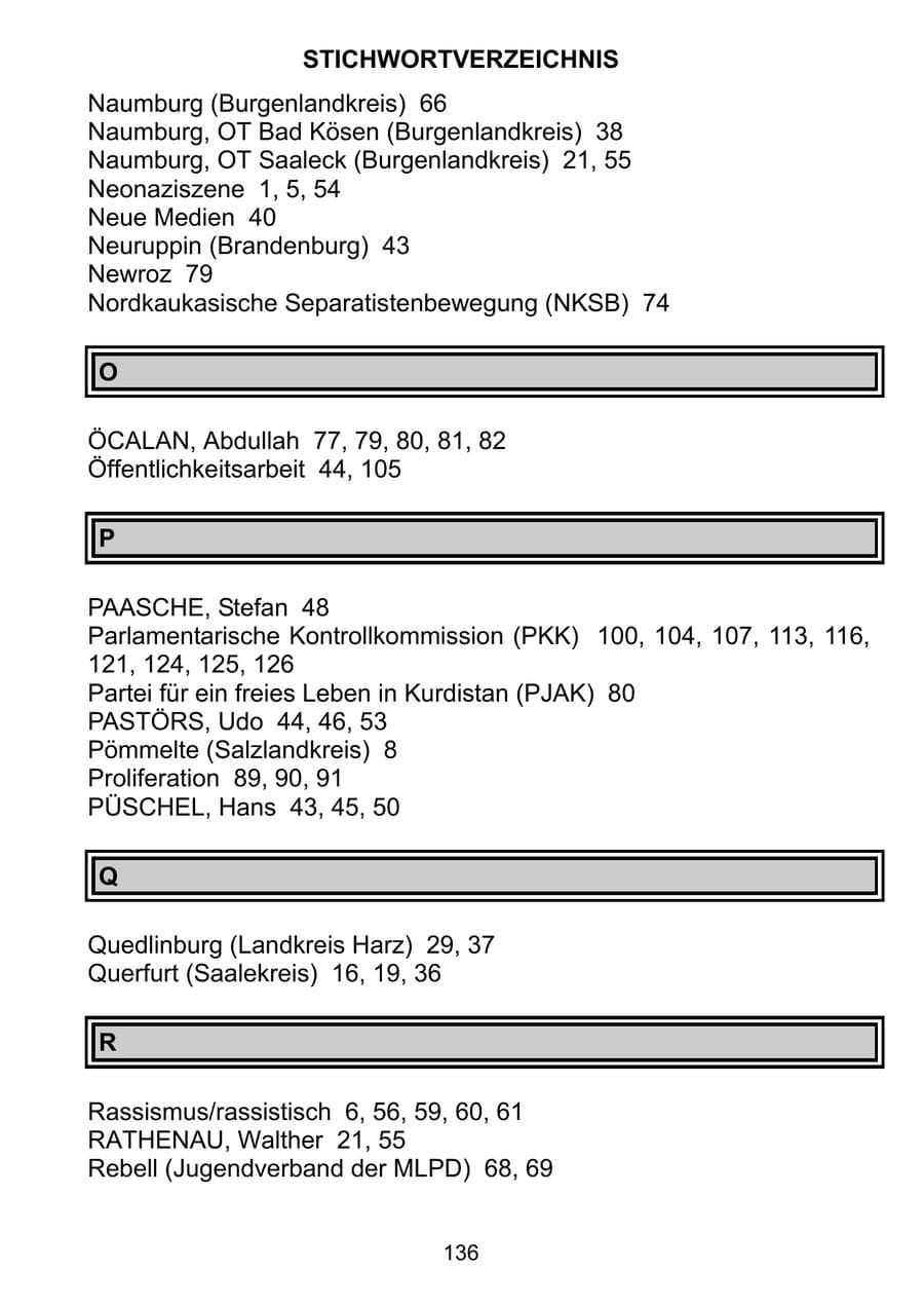 Seite 145 des Verfassungsschutzbericht 2011 Sachsen-Anhalt