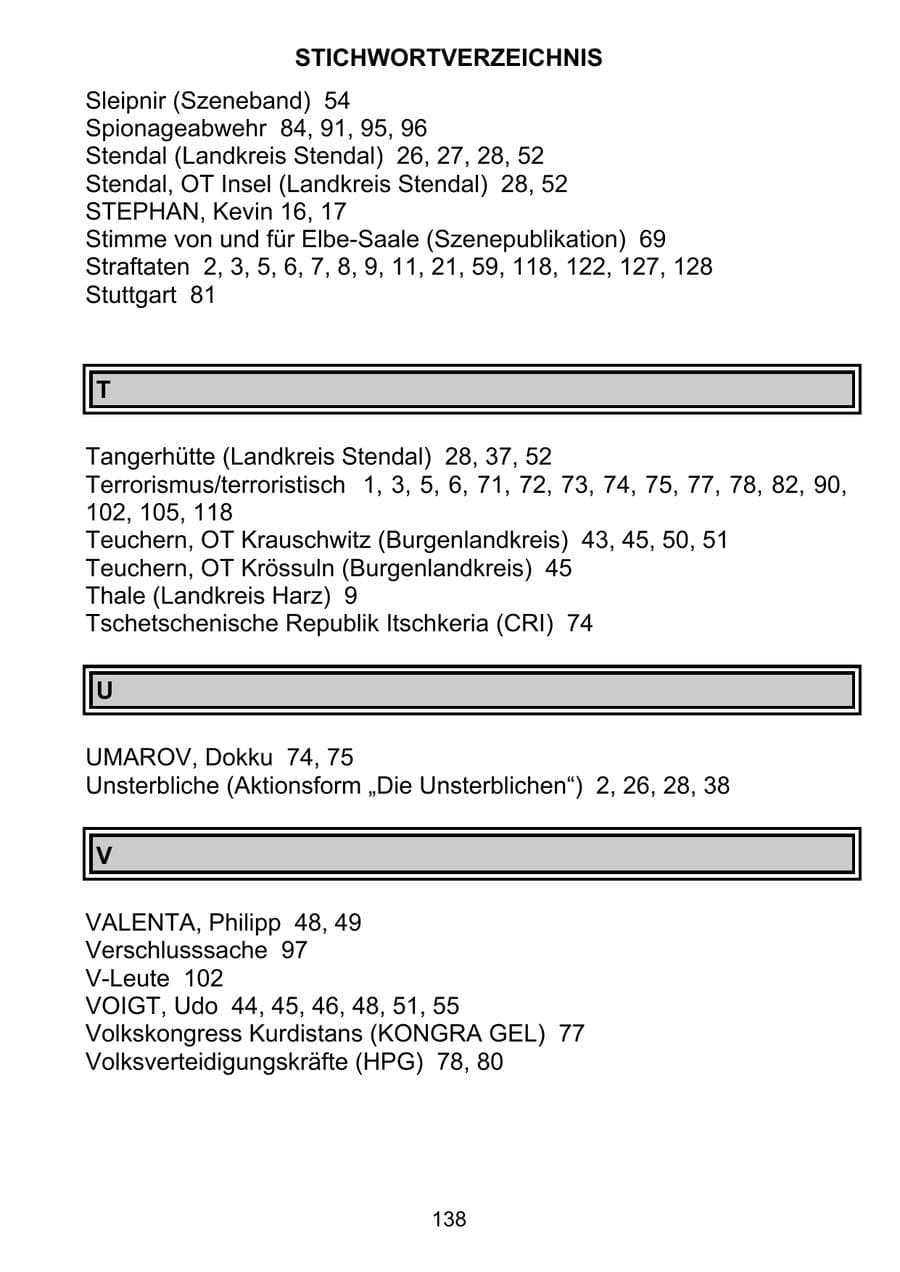 Seite 147 des Verfassungsschutzbericht 2011 Sachsen-Anhalt