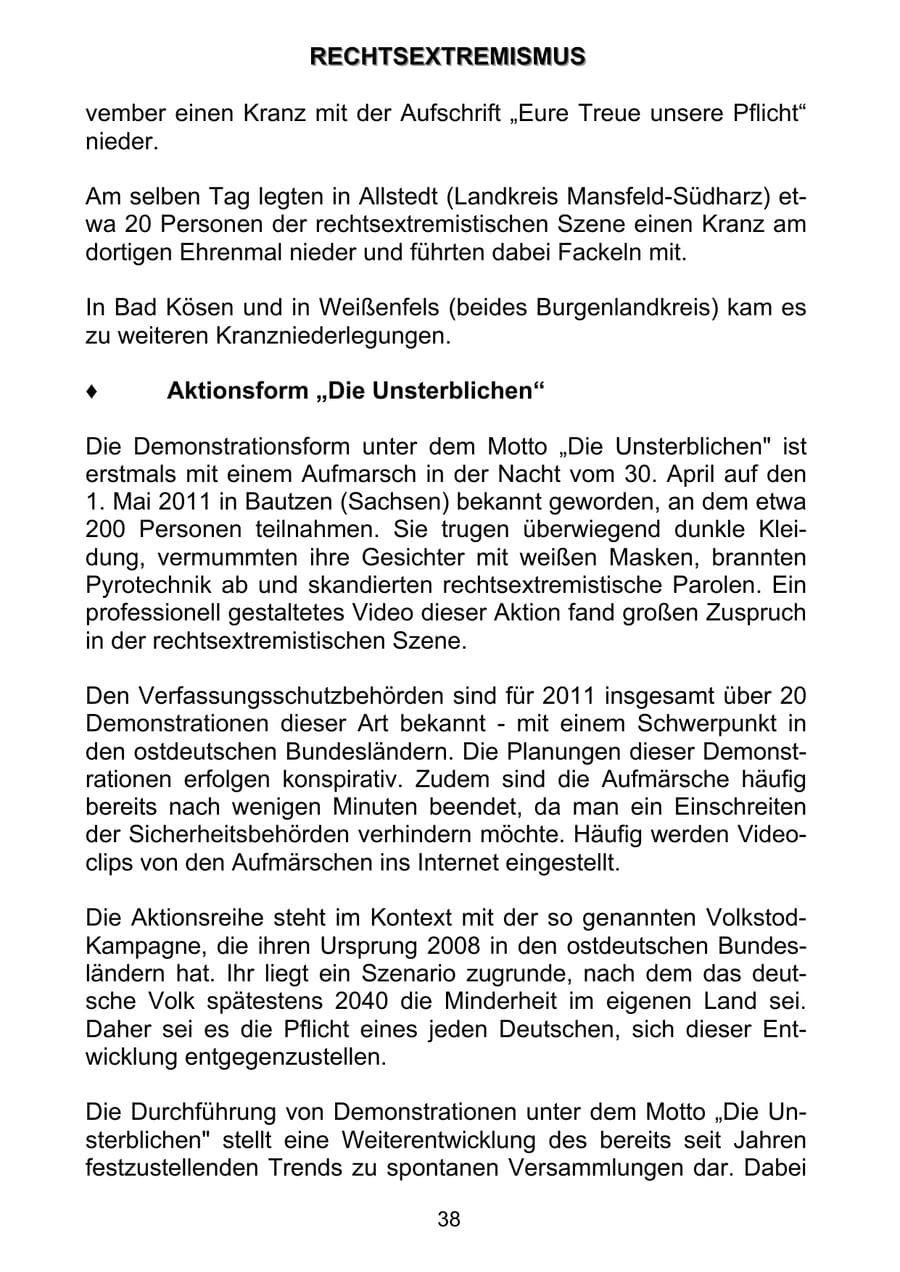 Seite 47 des Verfassungsschutzbericht 2011 Sachsen-Anhalt
