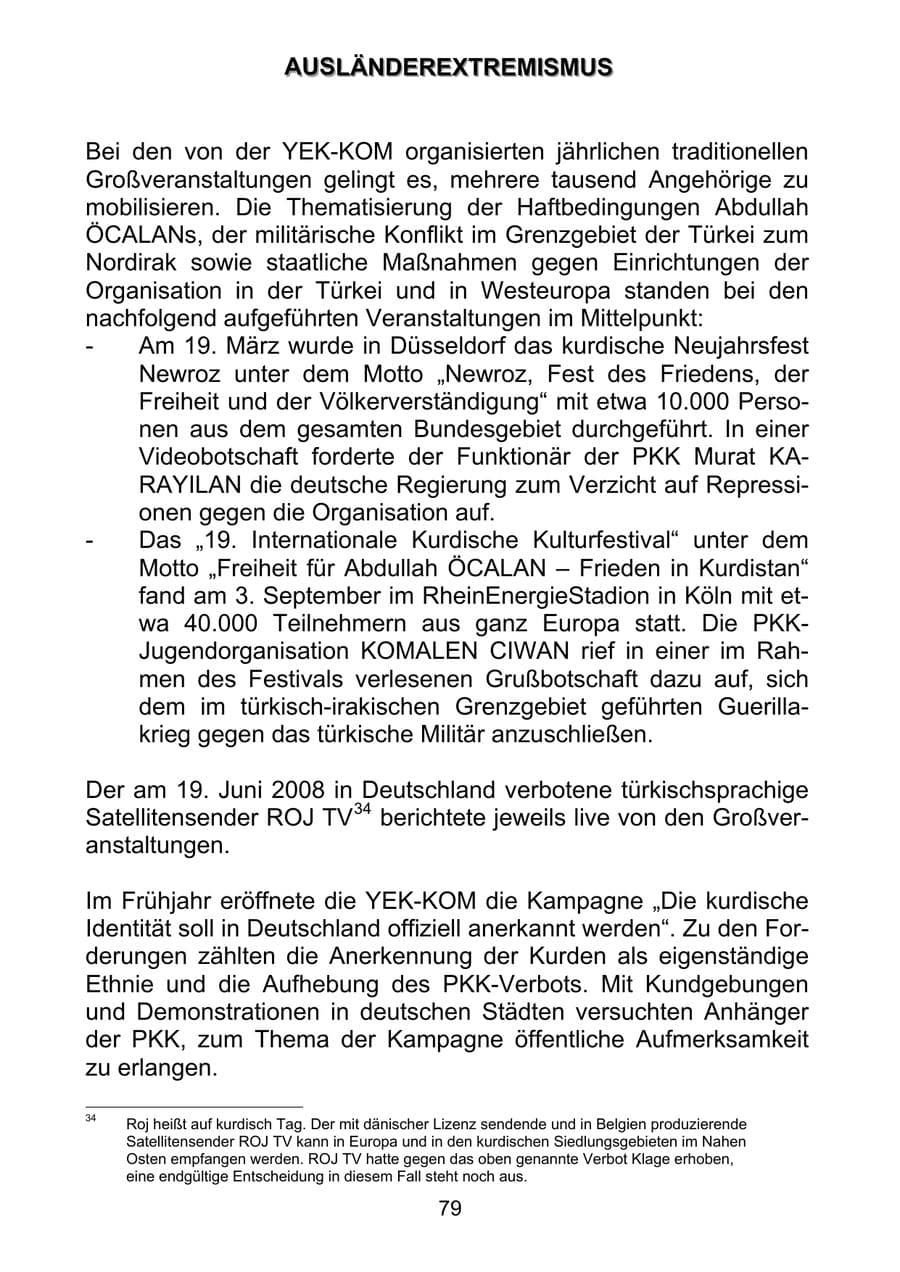 Seite 88 des Verfassungsschutzbericht 2011 Sachsen-Anhalt
