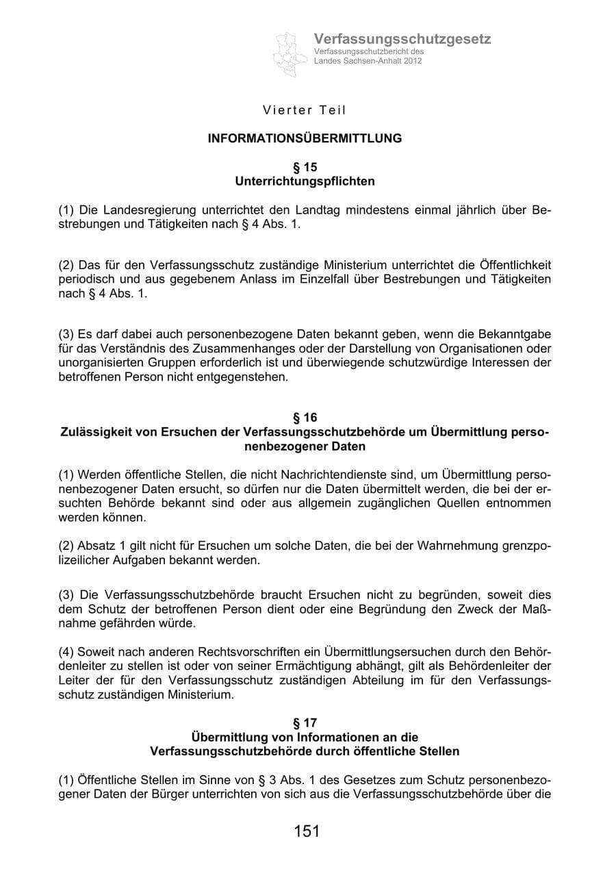 Seite 163 des Verfassungsschutzbericht 2012 Sachsen-Anhalt