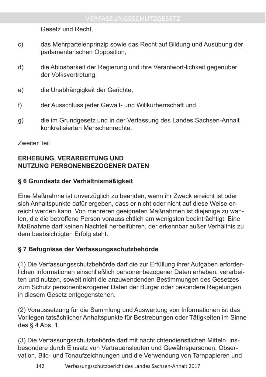 Seite 144 des Verfassungsschutzbericht 2017 Sachsen-Anhalt