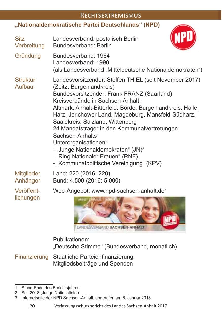 Seite 22 des Verfassungsschutzbericht 2017 Sachsen-Anhalt