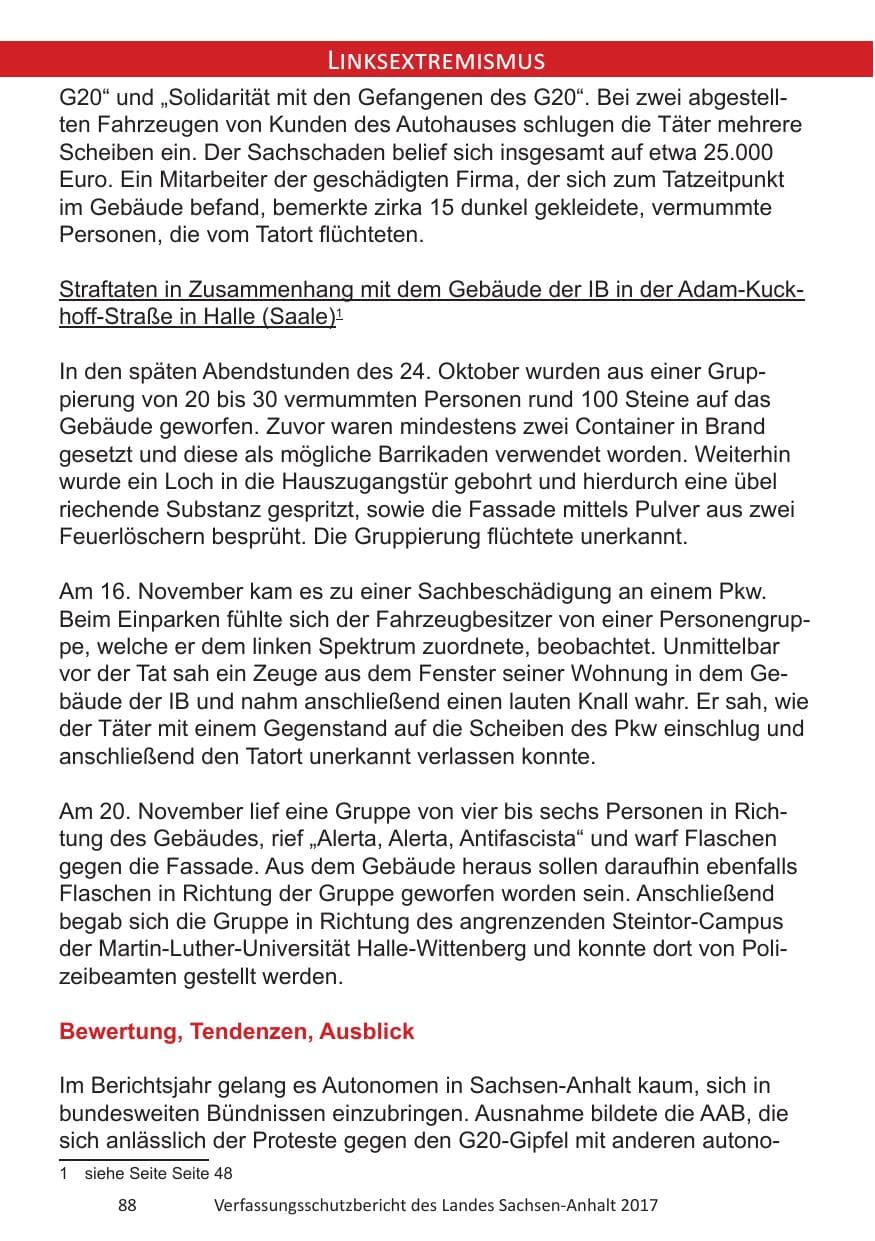 Seite 90 des Verfassungsschutzbericht 2017 Sachsen-Anhalt