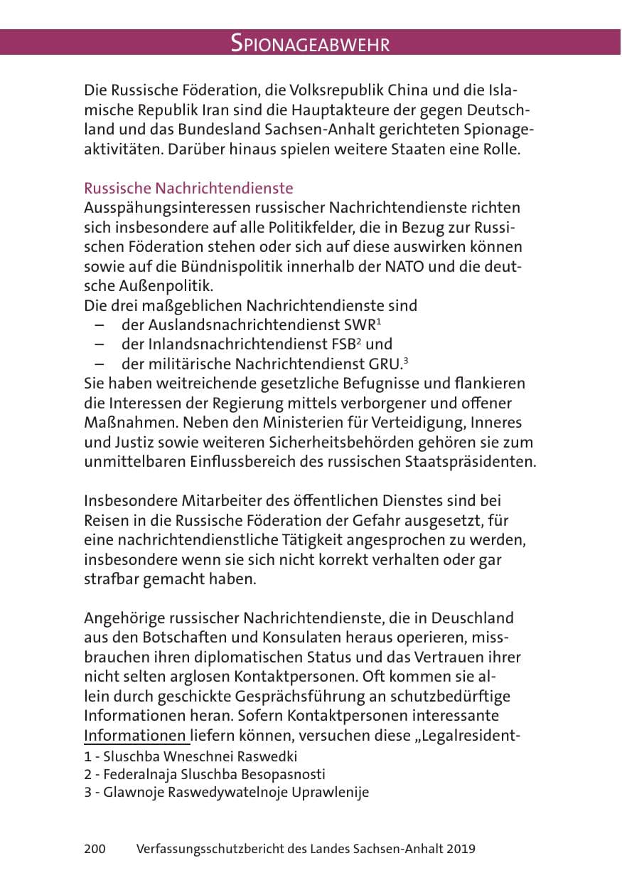 Seite 202 des Verfassungsschutzbericht 2019 Sachsen-Anhalt