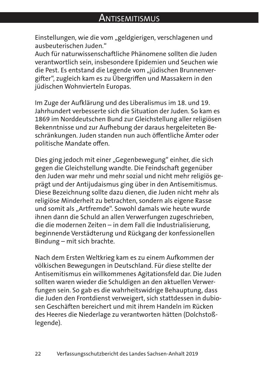 Seite 24 des Verfassungsschutzbericht 2019 Sachsen-Anhalt