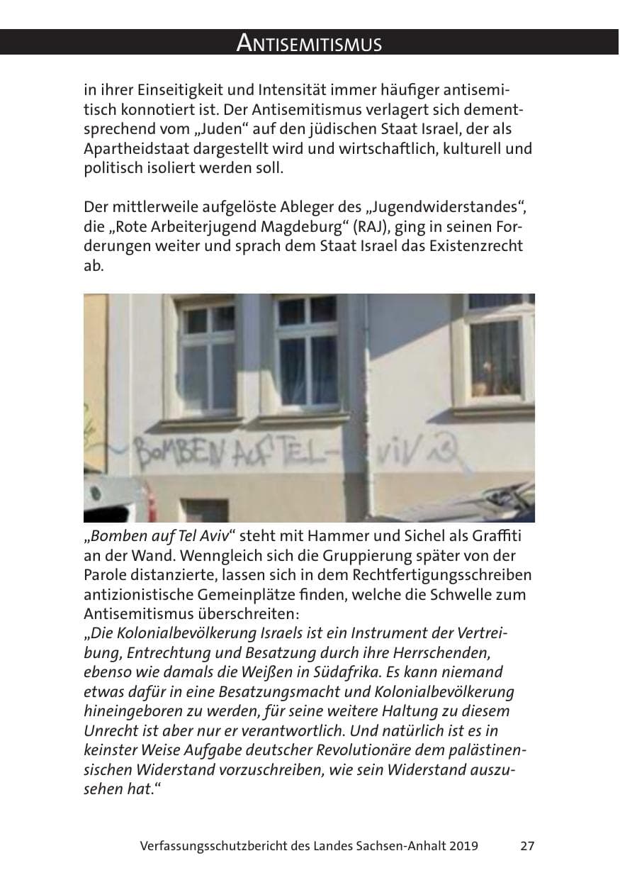 Seite 29 des Verfassungsschutzbericht 2019 Sachsen-Anhalt