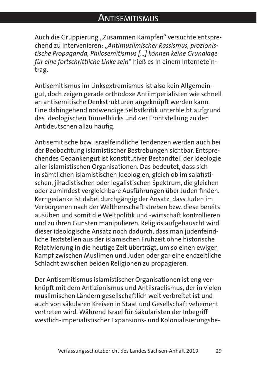 Seite 31 des Verfassungsschutzbericht 2019 Sachsen-Anhalt