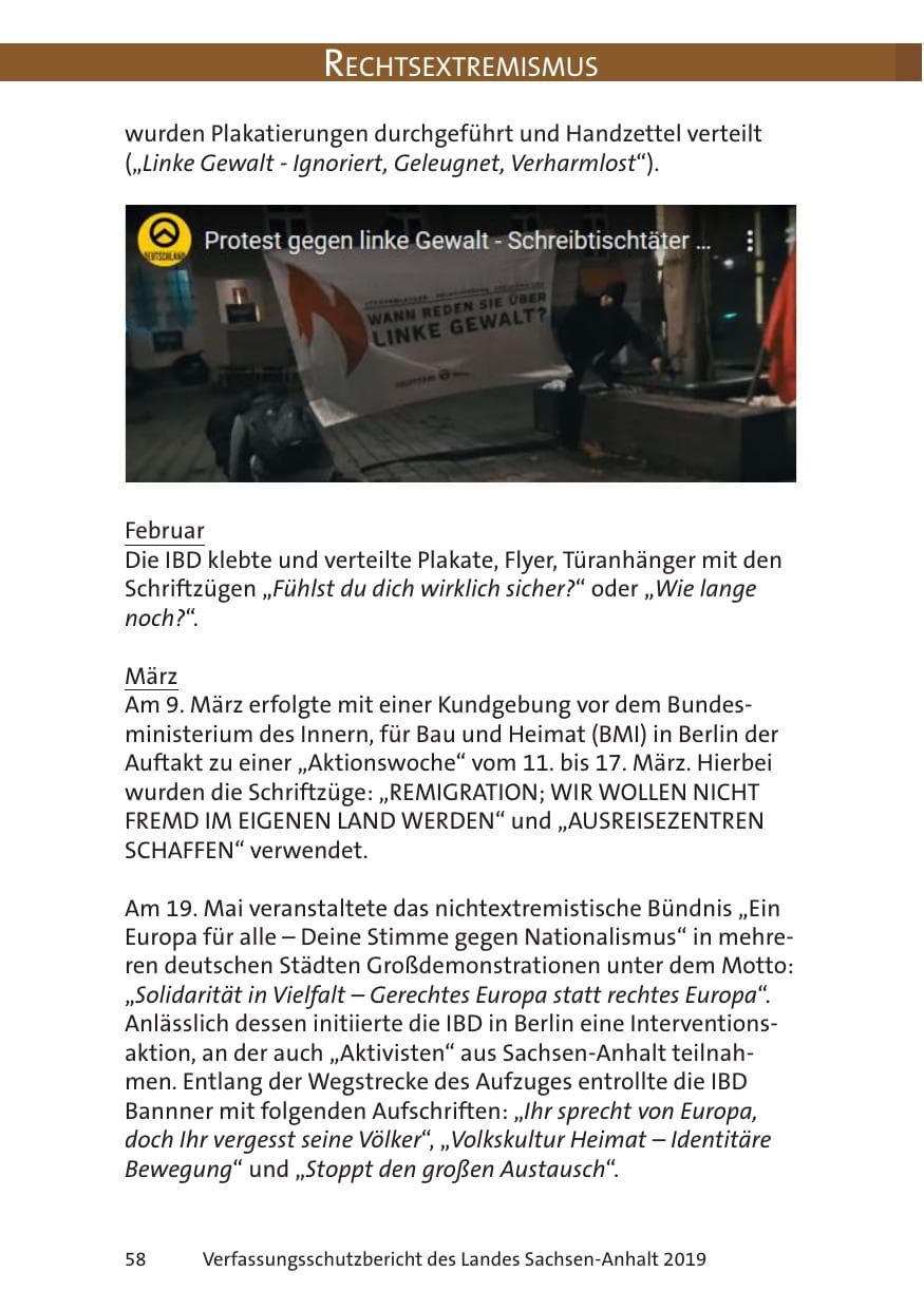 Seite 60 des Verfassungsschutzbericht 2019 Sachsen-Anhalt