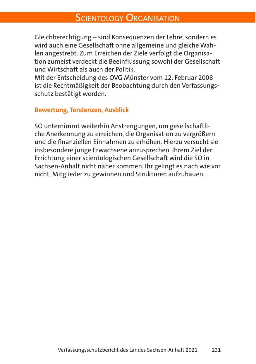 Seite 233 des Verfassungsschutzbericht 2021 Sachsen-Anhalt