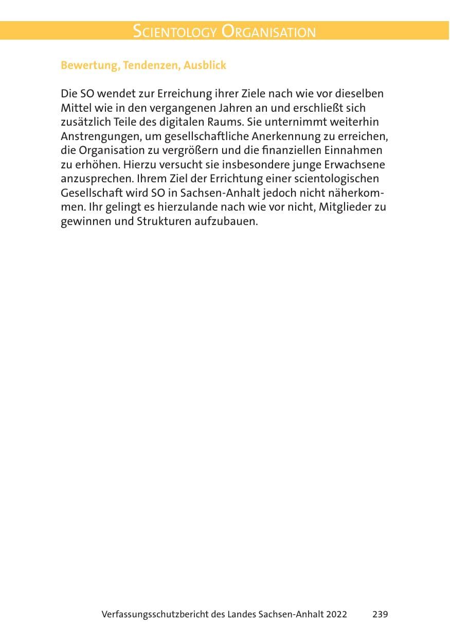Seite 241 des Verfassungsschutzbericht 2022 Sachsen-Anhalt