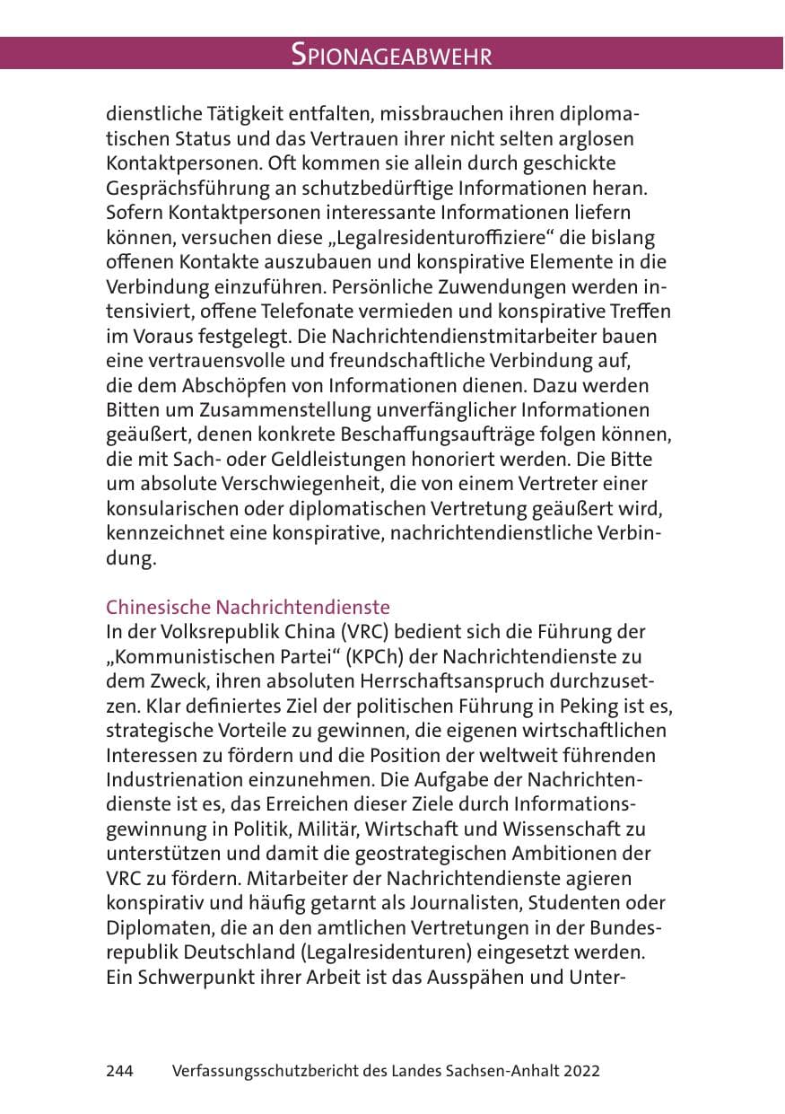 Seite 246 des Verfassungsschutzbericht 2022 Sachsen-Anhalt