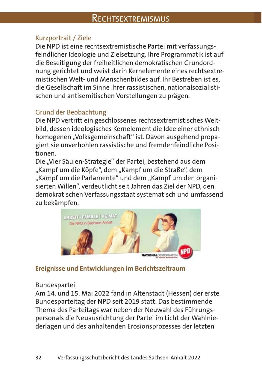 Seite 34 des Verfassungsschutzbericht 2022 Sachsen-Anhalt