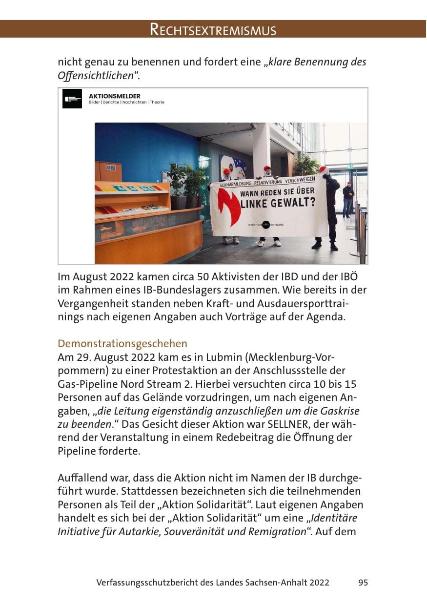 Seite 97 des Verfassungsschutzbericht 2022 Sachsen-Anhalt