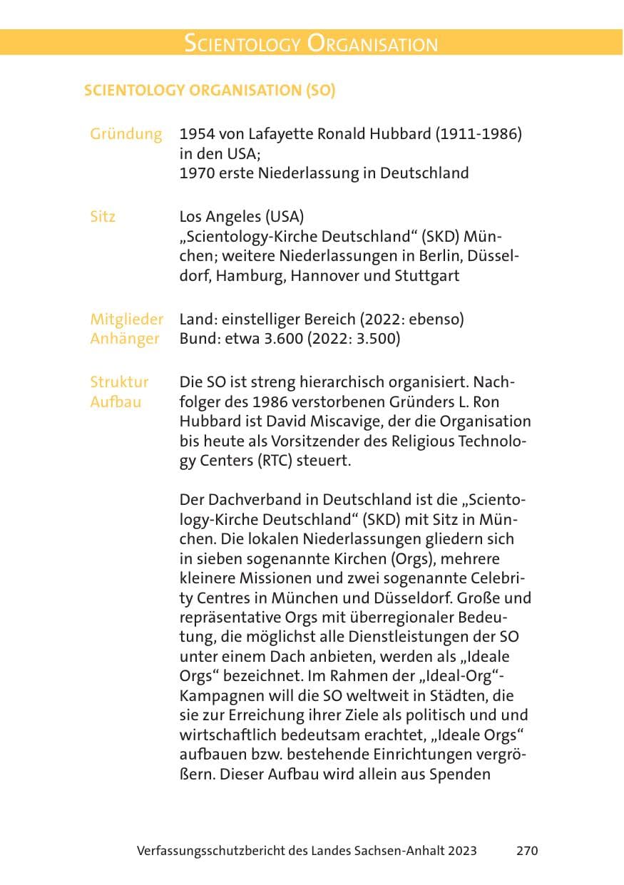 Seite 270 des Verfassungsschutzbericht 2023 Sachsen-Anhalt