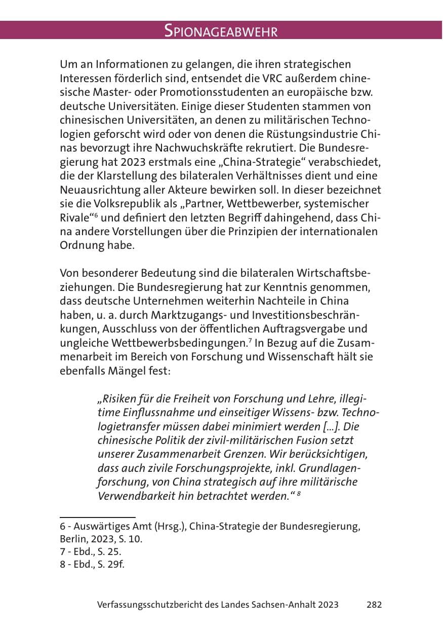 Seite 282 des Verfassungsschutzbericht 2023 Sachsen-Anhalt