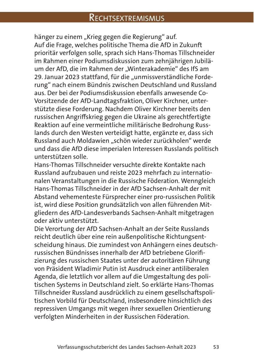Seite 53 des Verfassungsschutzbericht 2023 Sachsen-Anhalt