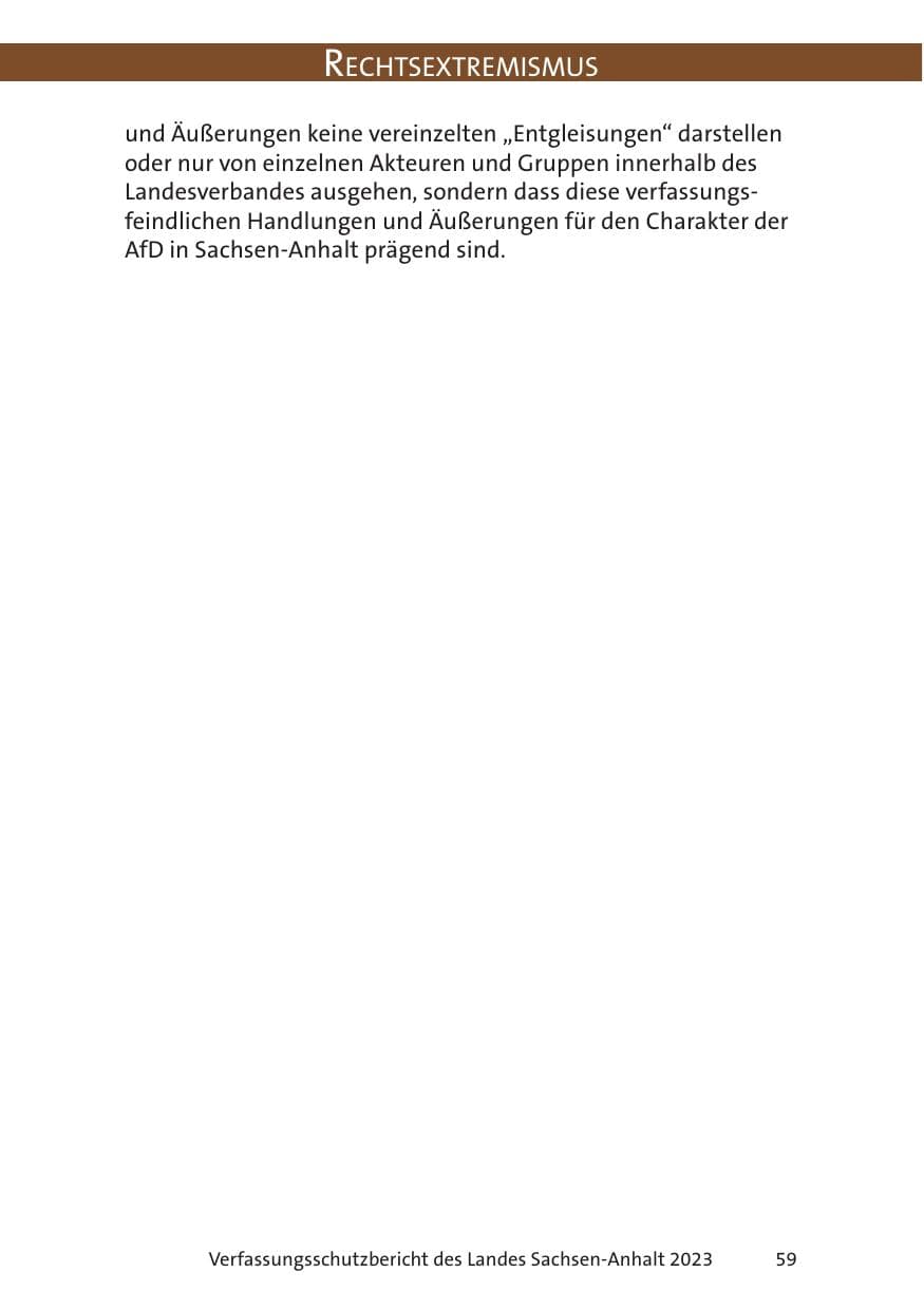 Seite 59 des Verfassungsschutzbericht 2023 Sachsen-Anhalt