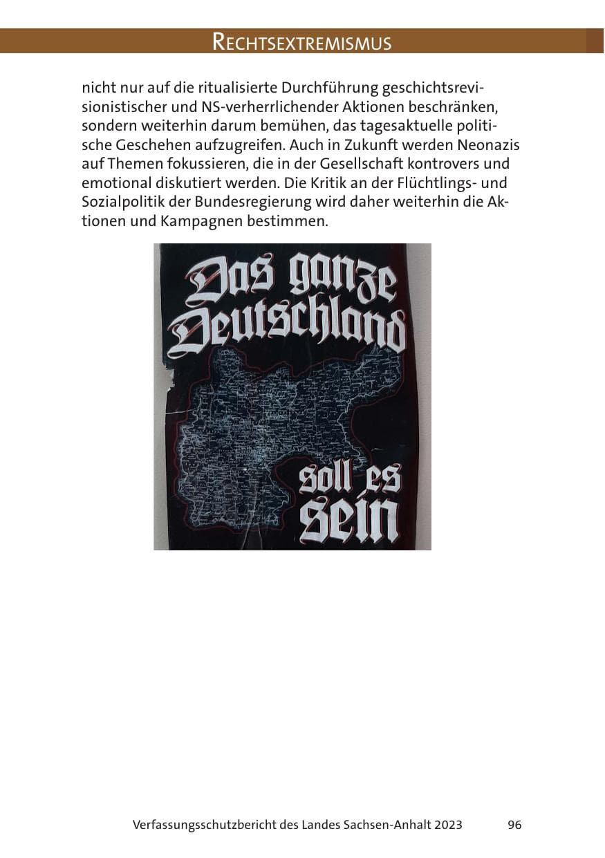 Seite 96 des Verfassungsschutzbericht 2023 Sachsen-Anhalt