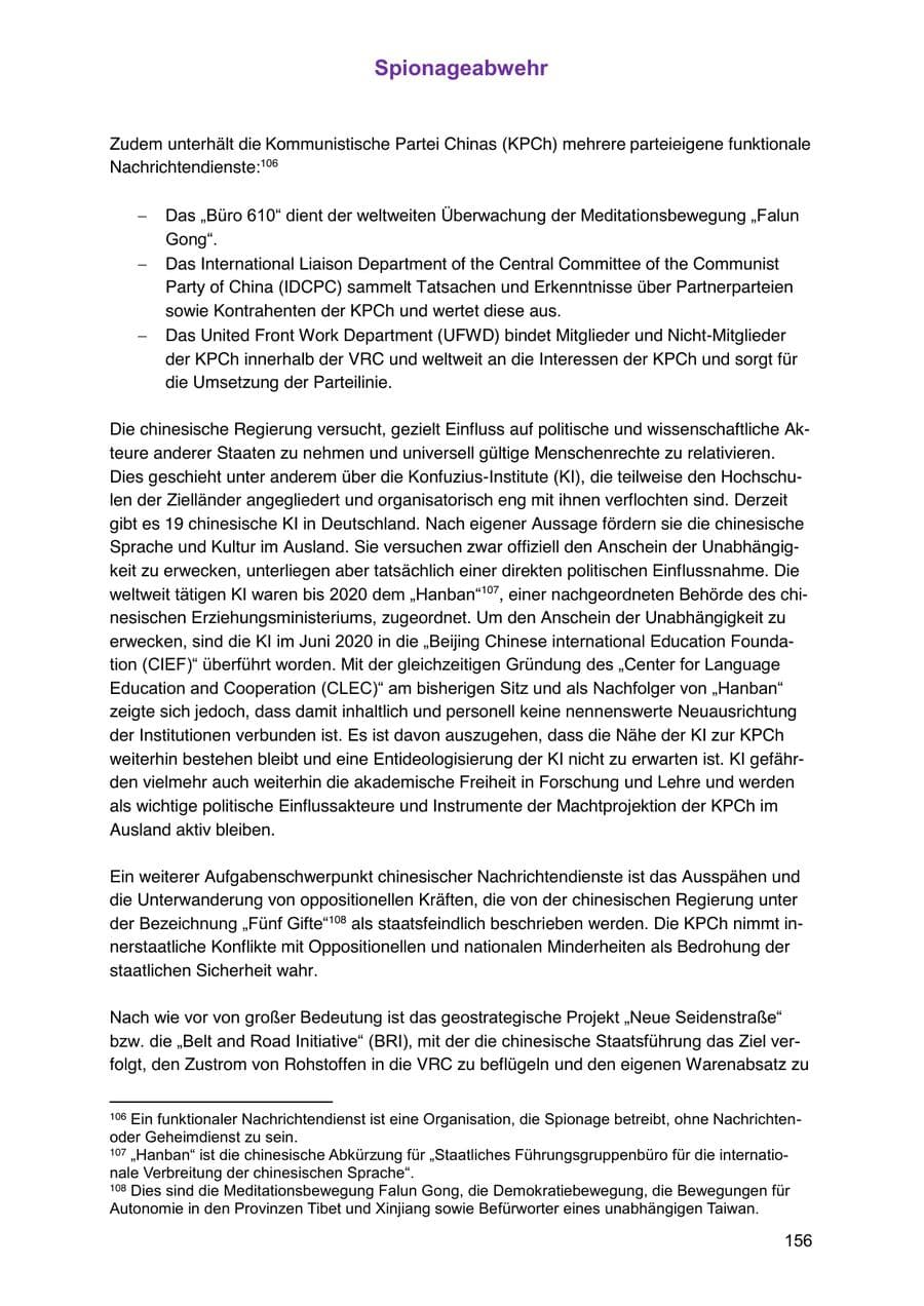 Seite 156 des Verfassungsschutzbericht 2024 Sachsen-Anhalt