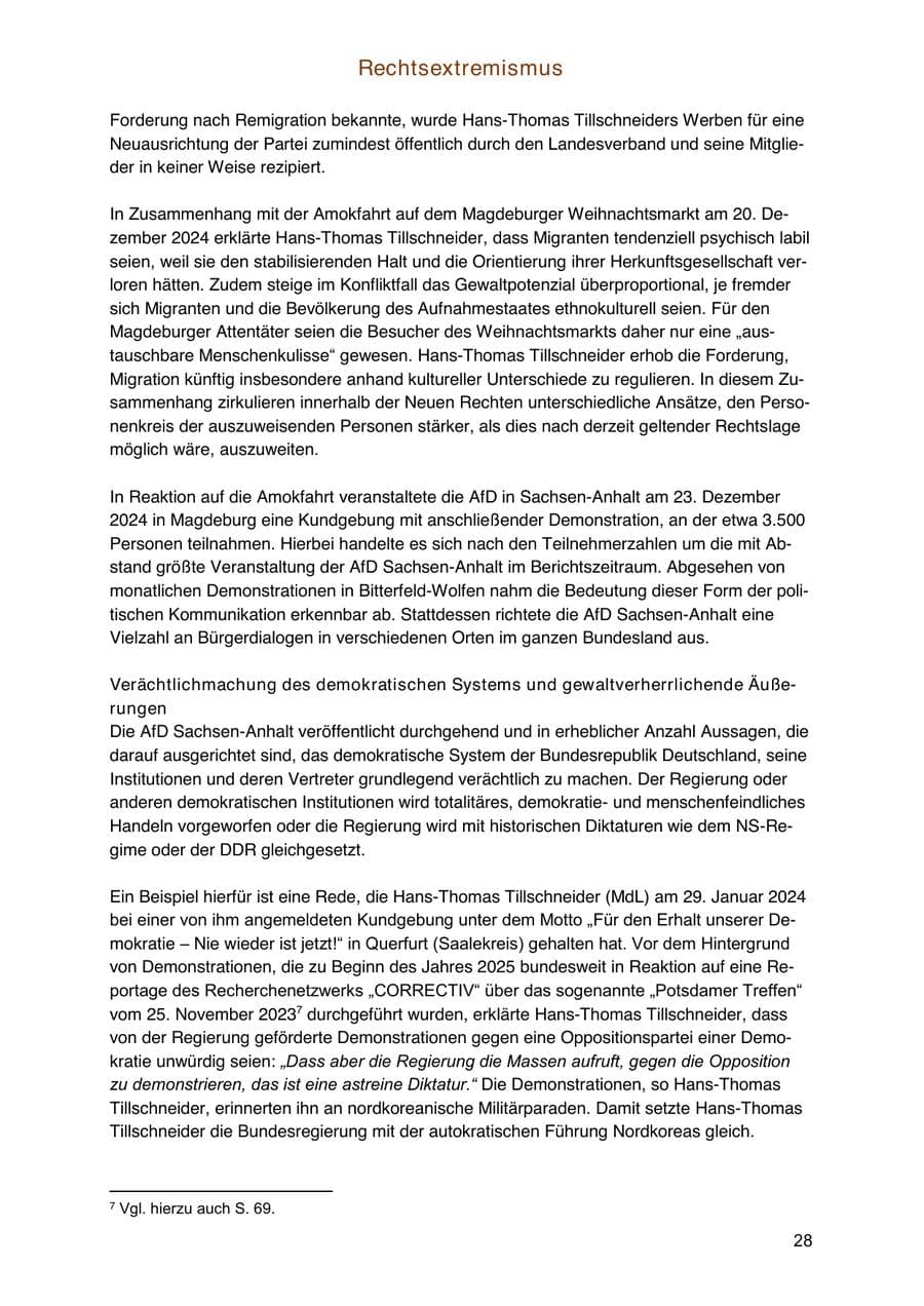 Seite 28 des Verfassungsschutzbericht 2024 Sachsen-Anhalt