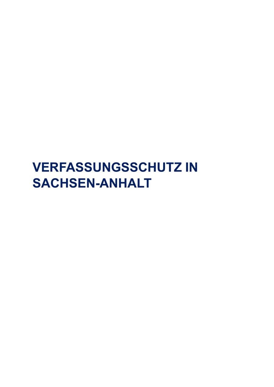 Seite 4 des Verfassungsschutzbericht 2024 Sachsen-Anhalt